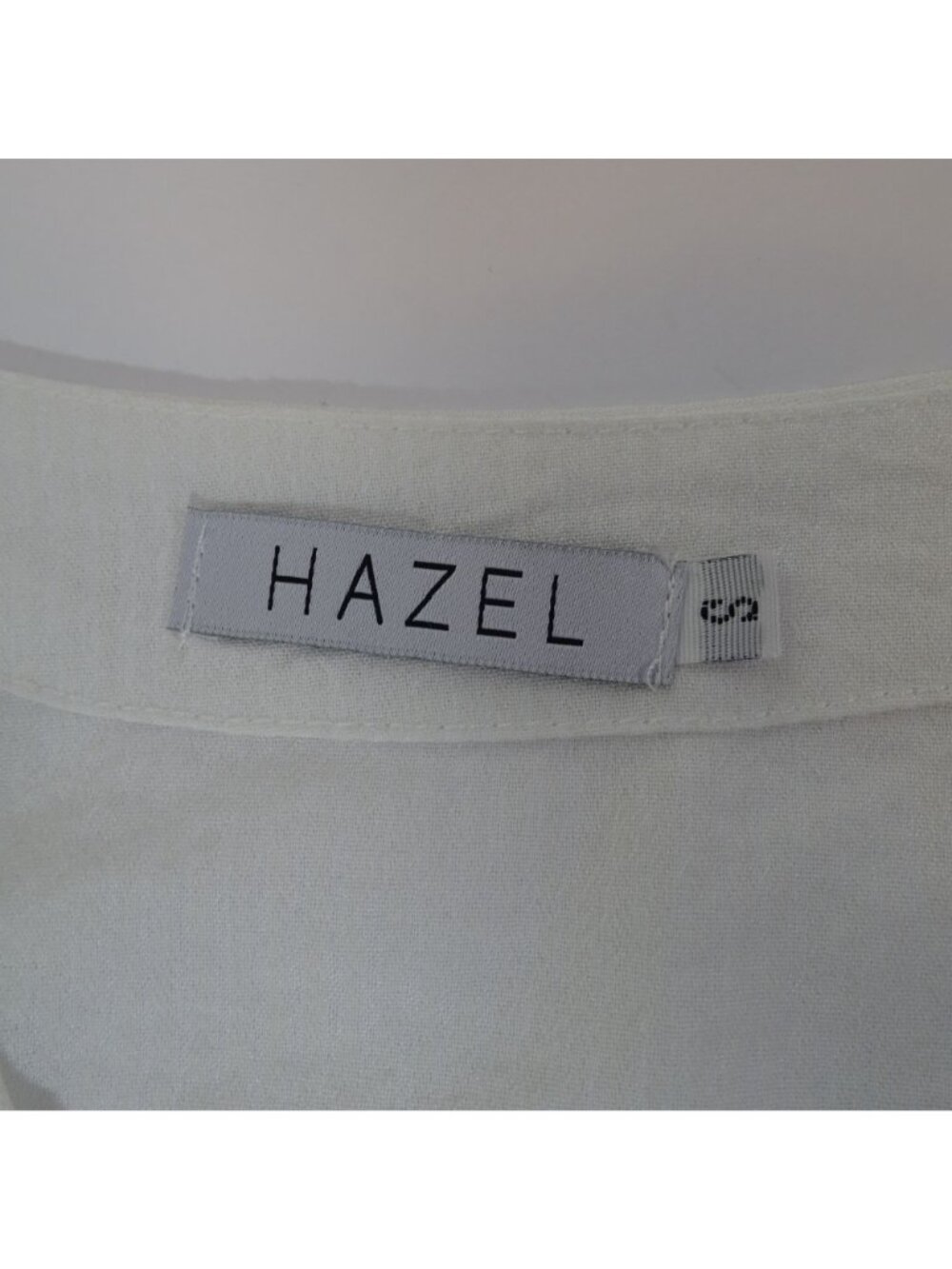 Hazel White Short Sleeve Babydoll Mini Dress Size S Lace-Up Boho Cottagecore - Picture 6 of 12